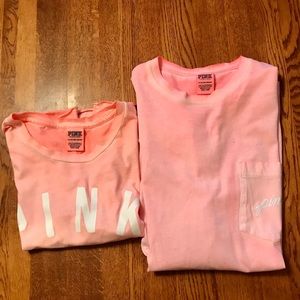 2 pieces with a short sleeve and a long sleeve top